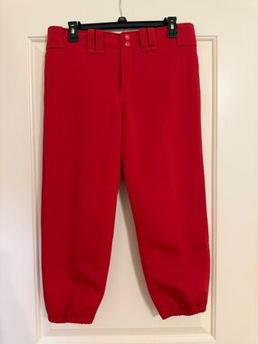 Red Mizuno Softball Pants